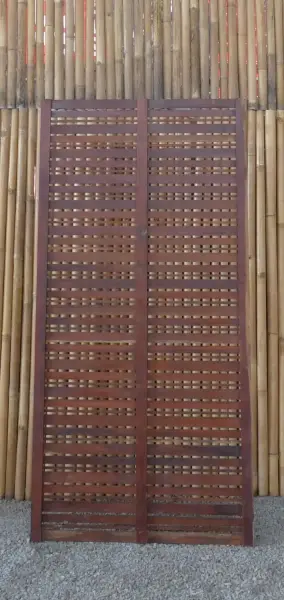 Artikelbild 7 des Artikels “Gartenzaun Koh Samui 90 x 180 cm aus Hartholz Merbau “